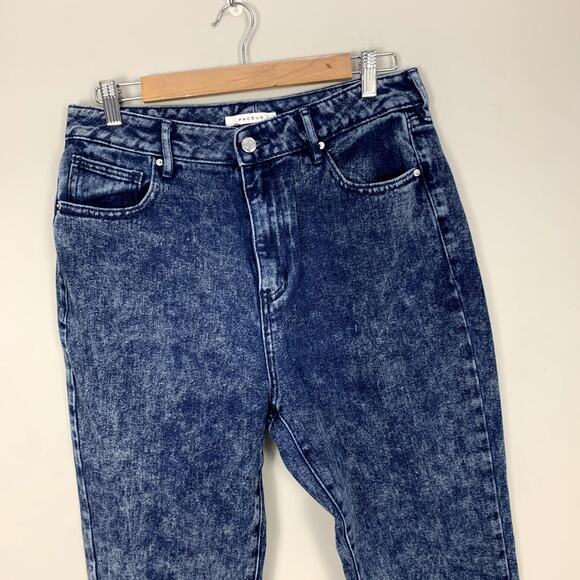 Pacsun Acid Wash Jeans Mom Jean Dark Rinse Blue 30 90s y2K - Picture 5 of 11